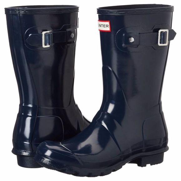 Hunter Shoes - HUNTER WOMENS ORIGINAL SHORT GLOSSY RAIN BOOT